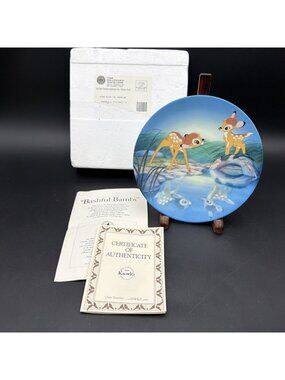 Knowles Disney Bambi Plate Bashful Bambi Limited Edition Plate #10550A